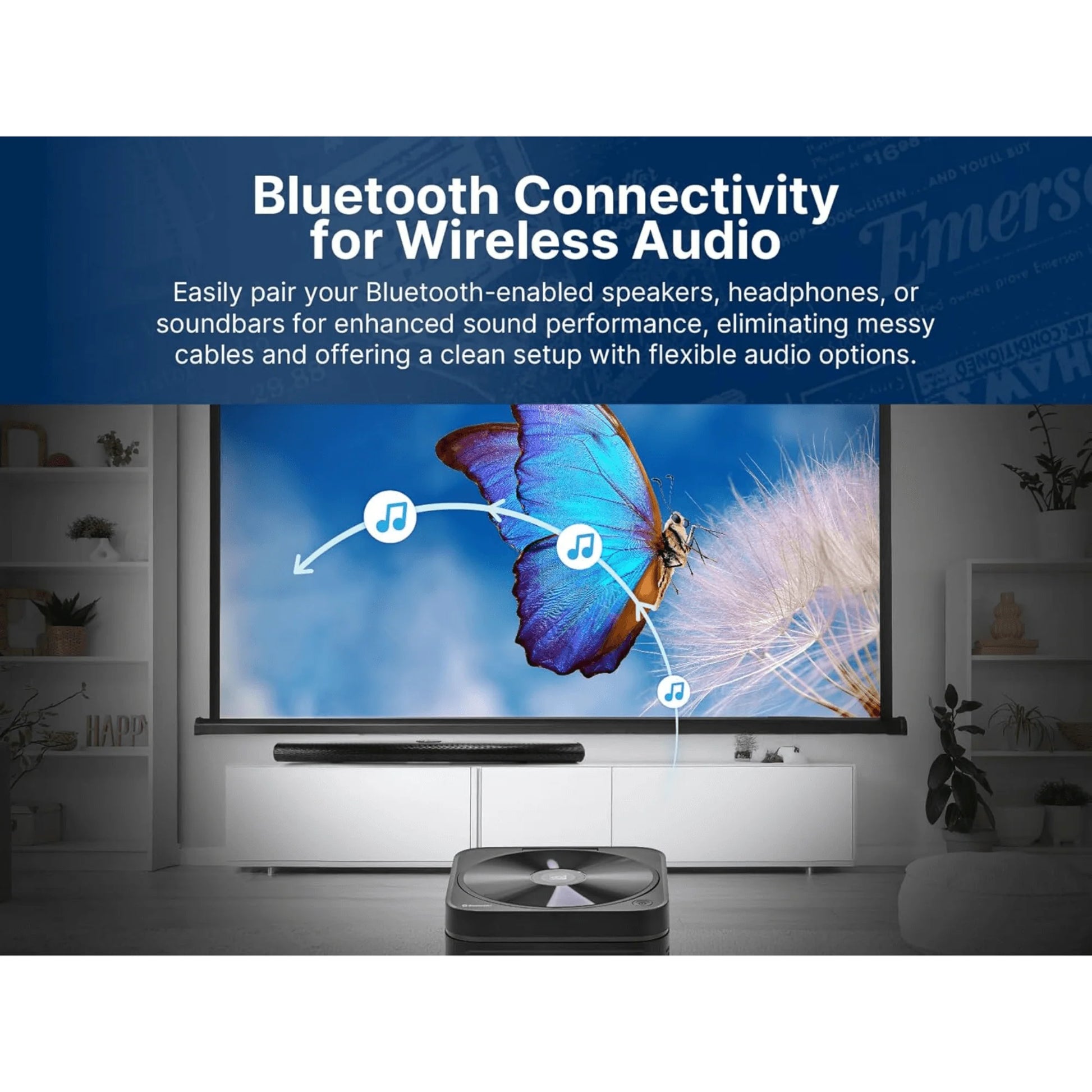 Emerson 120" Home Theater LCD Projector with Built-In DVD Player