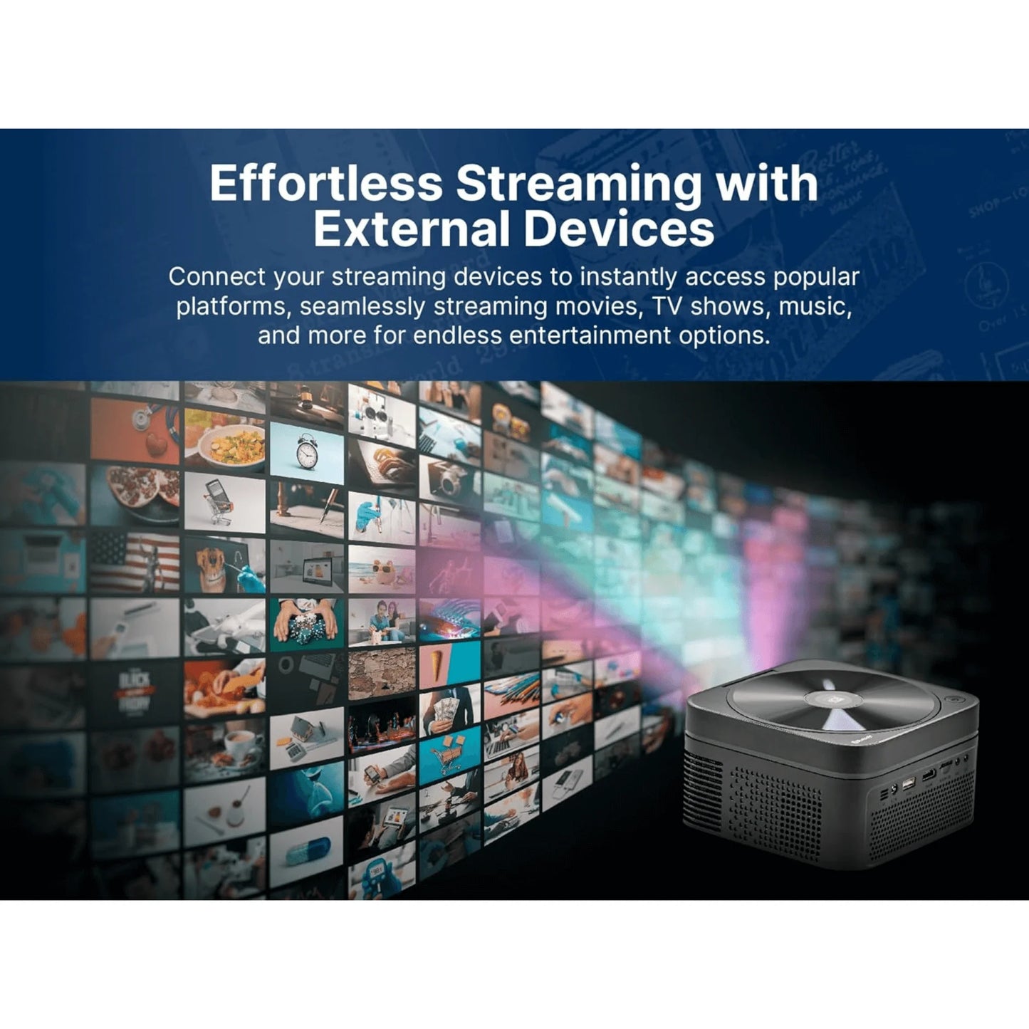 Emerson 120" Home Theater LCD Projector Combo with Built-In DVD Player