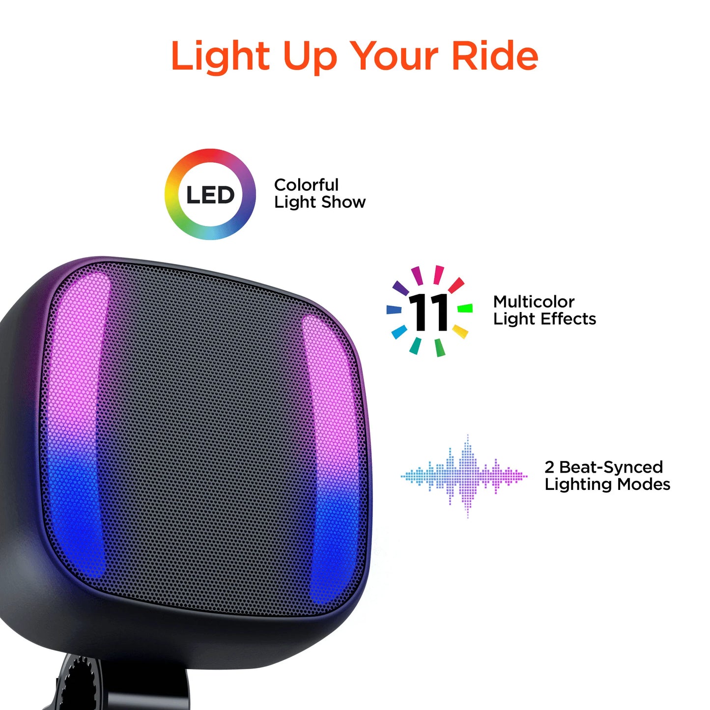 Hypergear Spin Cycle LED Wireless Bike Speaker