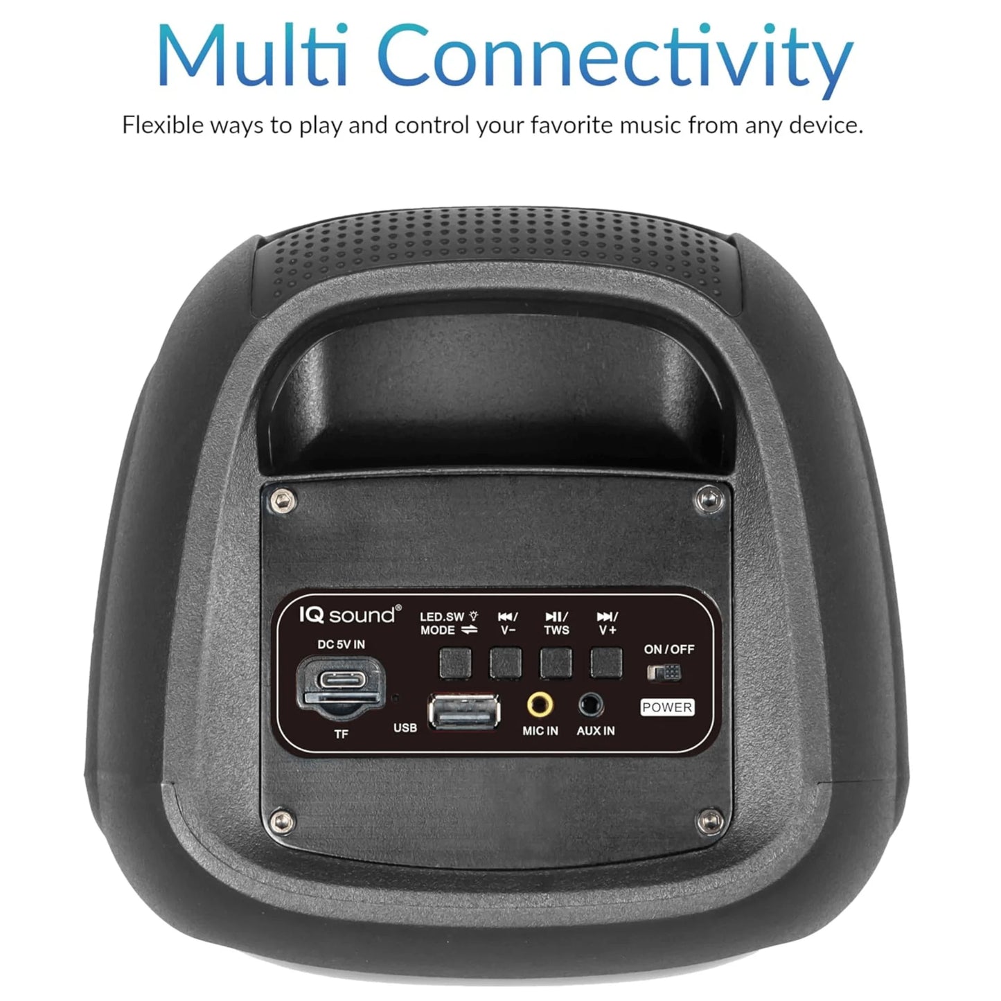 IQ Sound 2X4-Inch High Efficiency Bluetooth Speaker System