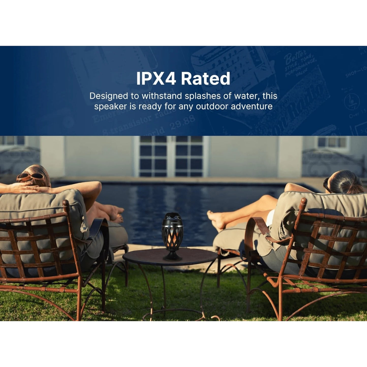 Emerson Outdoor Flame Light Bluetooth Speaker