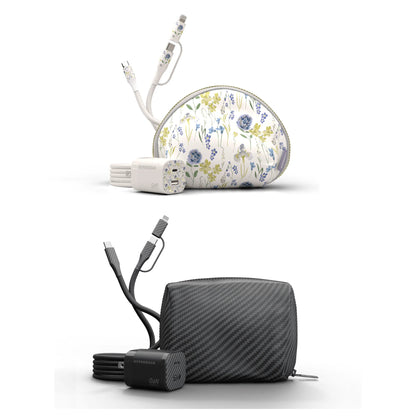 Hypergear Techcessories 30W USB-C PD Charging Kit with Travel Pouch