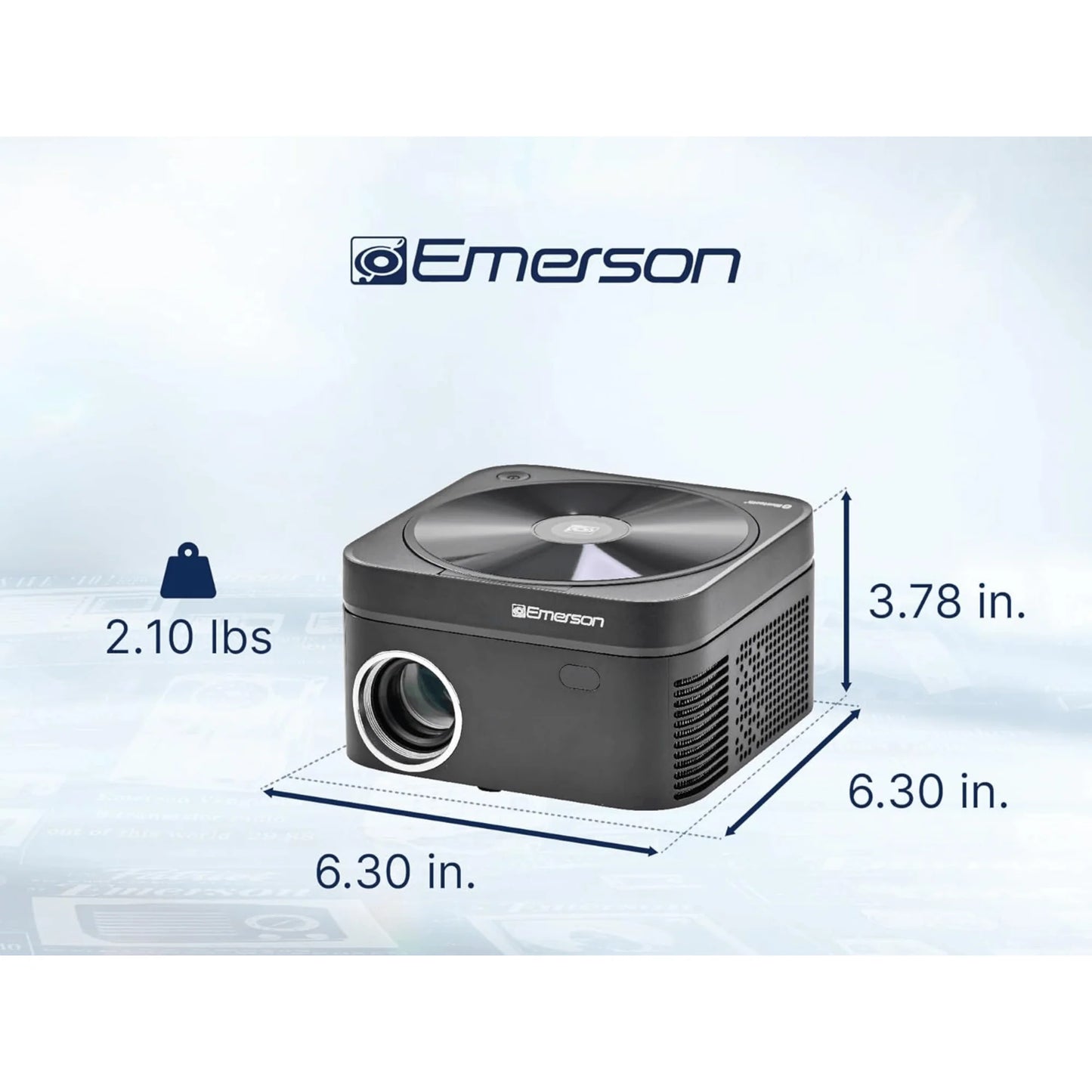 Emerson 120" Home Theater LCD Projector Combo with Built-In DVD Player