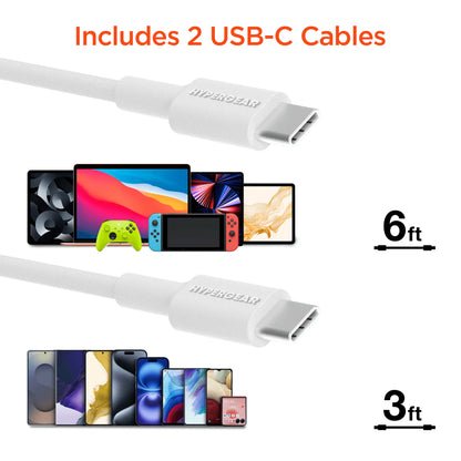 Hypergear 45W USB-C PD PPS Tri-Port Gan Fast Wall Charger