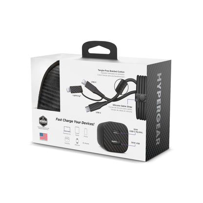 Hypergear Techcessories 30W USB-C PD Charging Kit with Travel Pouch