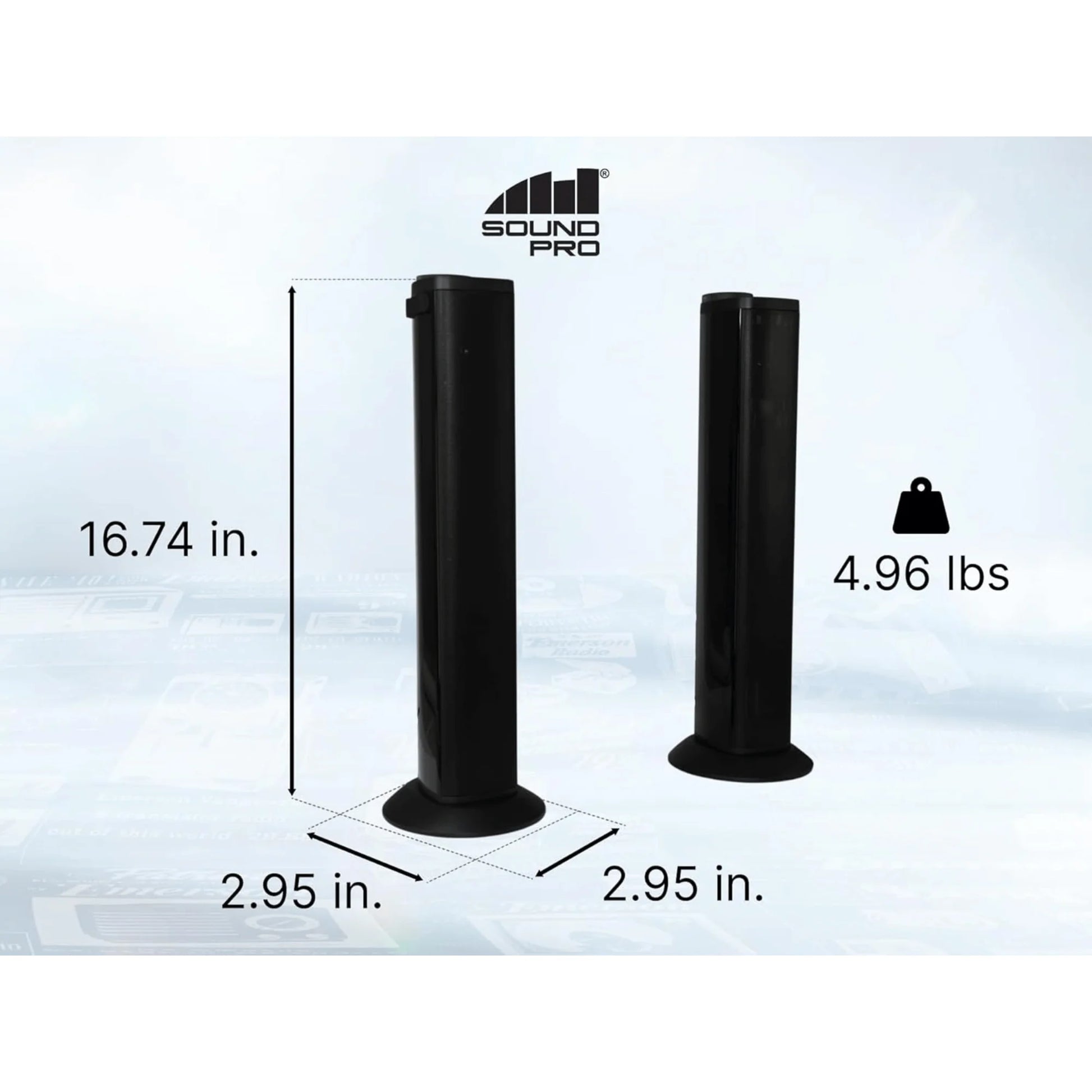 Soundpro 2-In-1 LED BT Stereo Speaker System with RGB Lighting Effects