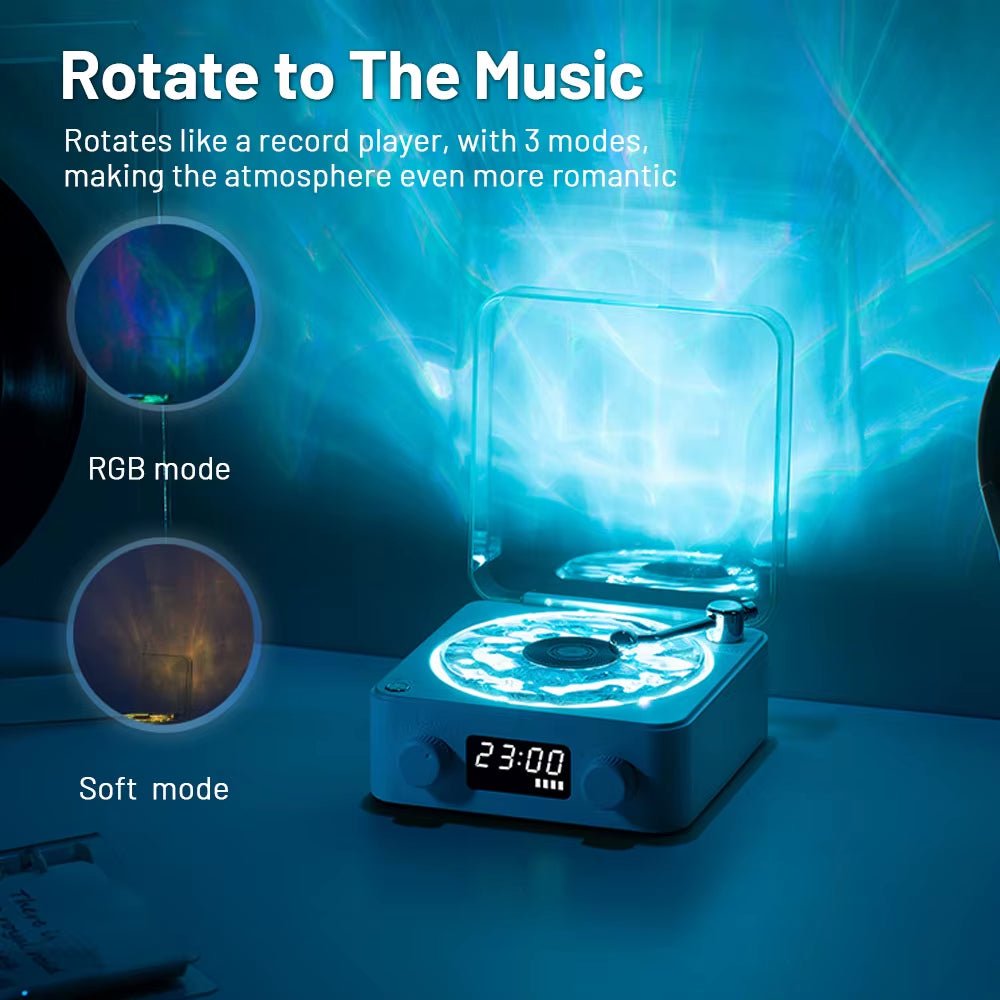 Mini Retro White Noise Bluetooth Speaker Portable Vintage Sleep Aid Bluetooth Speaker Subwoofer with RGB Light Support TF Card - OFW Electronics