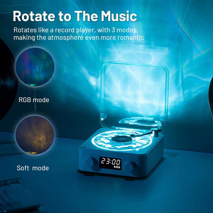 Mini Retro White Noise Bluetooth Speaker Portable Vintage Sleep Aid Bluetooth Speaker Subwoofer with RGB Light Support TF Card - OFW Electronics