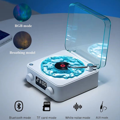 Mini Retro White Noise Bluetooth Speaker Portable Vintage Sleep Aid Bluetooth Speaker Subwoofer with RGB Light Support TF Card - OFW Electronics